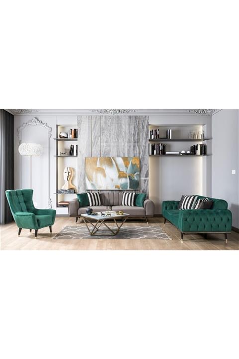 Evimo Deco Yeşil Salon Takımı