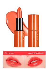 Missha Yoğun Pigmentli Besleyici Nemli Bitişli Ruj  Dare Rouge Sheer Sleek (03 Red Marmalade)