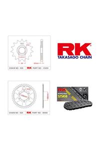 RK Kawasaki Z 1000 Rk X-Ring Zincir Dişli Set 525 Xso 15/42T(2010-2014)