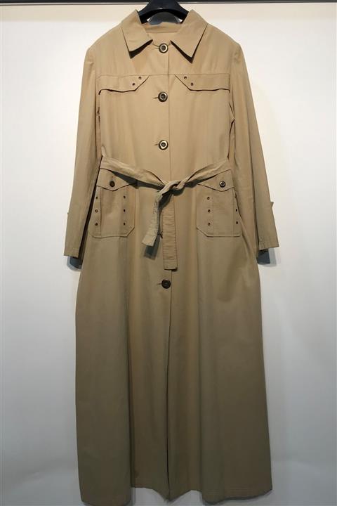 BERRİNMİLLA Kadın Krem Spor Tesettür Pardesü