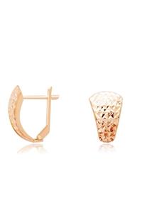 Diamond LineGülaylar Pembe Altın 14 Ayar J Küpe