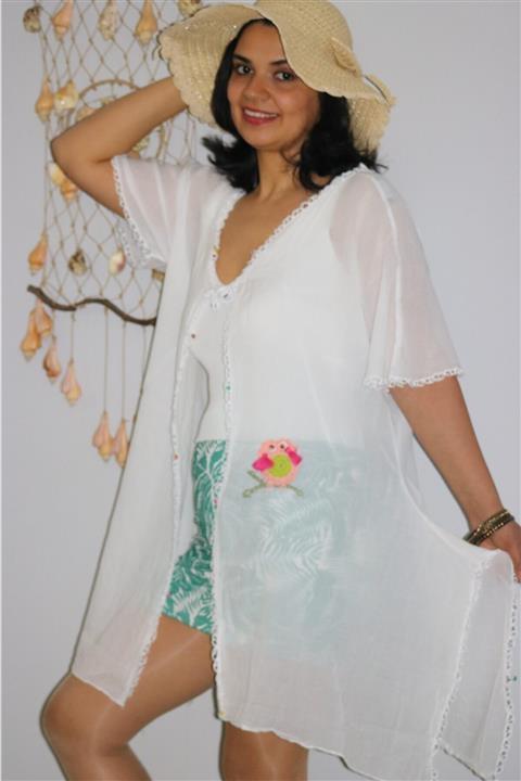 havos boutique Beyaz El Işleme Pareo