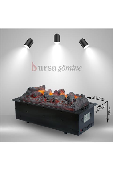 BOGE 70'lik 3d Elektrikli Şömine