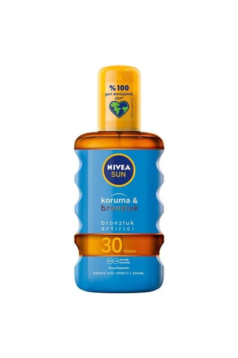 Nivea Sun Koruma & Bronzluk Güneş Yağı Spreyi 30gkf 200 Ml