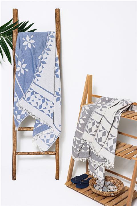 Stelo de Maro Pamuklu Peştemal Antrasit