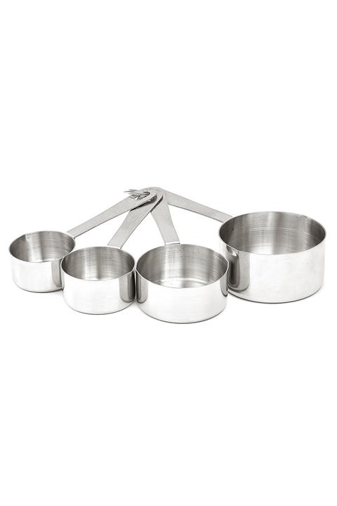 İles Gurme Ölçü Kabı, Paslanmaz Çelik, Ölçekli 4 Lü Set
