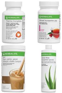 Herbalife Shake Fındıklı Thermo Complete Aloe Vera Konsantre Içecek Ahududulu Çay 50 gr Birer Adet