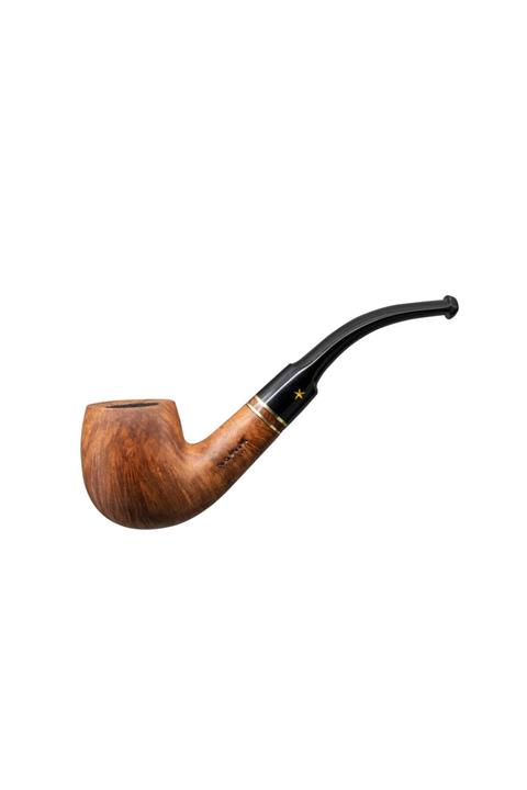 Şahin Sarı Yıldız 113 6mm. Filtreli Ebonit Saplı Pipo