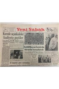 Gökçe Koleksiyon Yeni Sabah Gazetesi 14 Temmuz 1950 - Kore'de Uçan Kaleler Faaliyete Geçtiler Gz52186