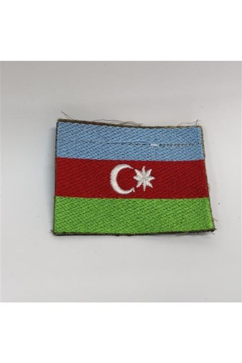 Silyon Askeri Giyim Azerbeycan Bayrağı Peç Arkası Cırtlı