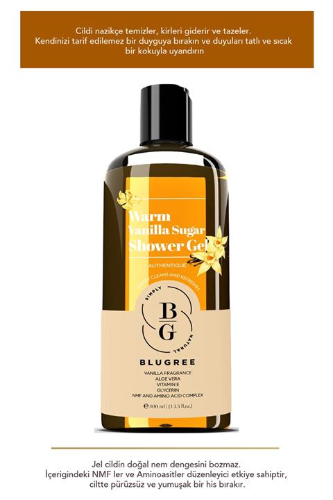 BLUGREE Sıcak Vanilya Şekeri Duş Jeli 400 ml