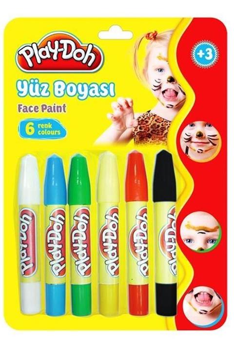 Play Doh Play-doh 6 Renk Yüz Boyası Yu001