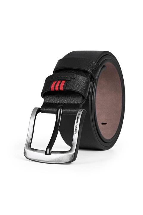 Deri Company Erkek Suni Deri Siyah Kot Kemer 112033