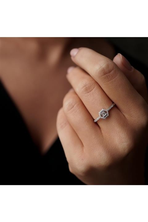 Arpaş 0.18 Ct Petek Baget Pırlanta Yüzük