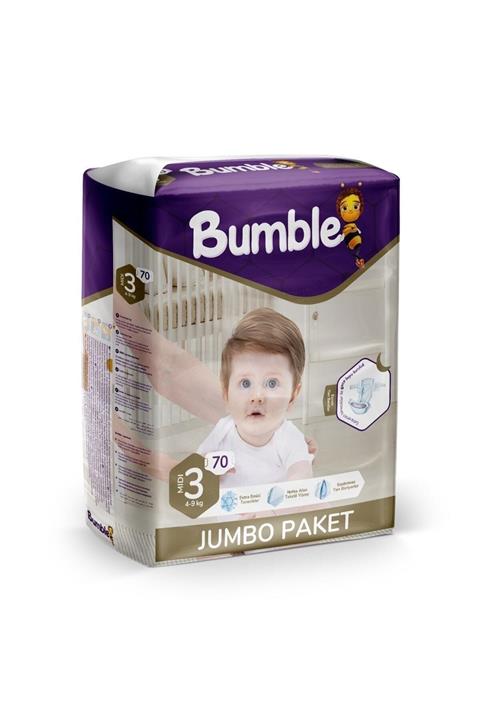 Bumble 3 Numara Midi Jumbo Paket Bebek Bezi