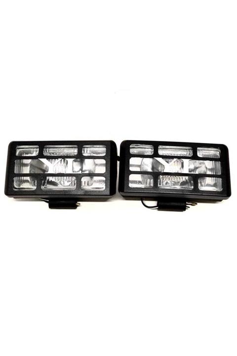 Carub Sis Lambası Beyaz Dikdörtgen Izgara 17 X 8 Cm