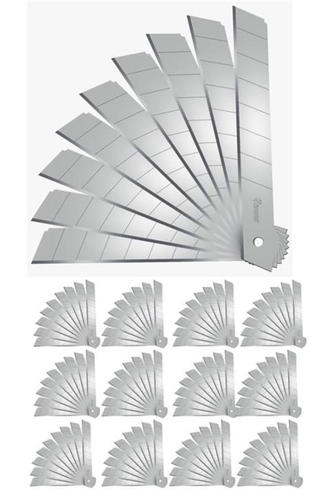 Tvet Maket Bıçağı Yedeği 18mm X 0.3 Mm Metal 250 Adet