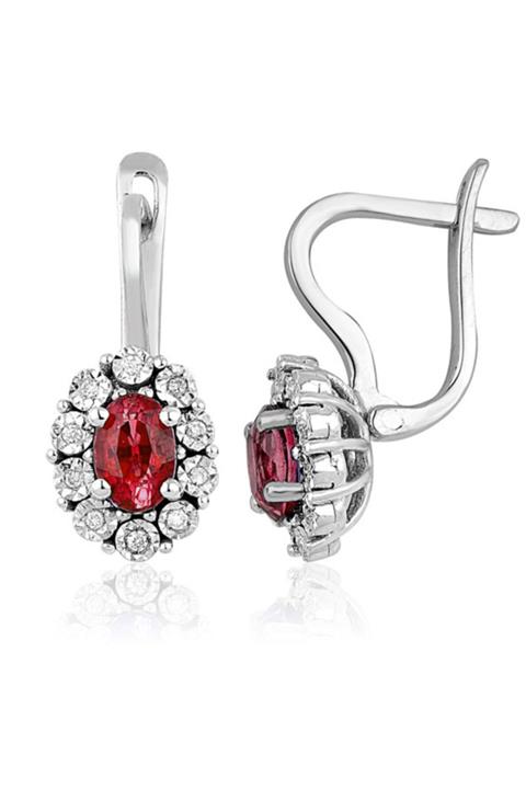 Emel Pırlanta 1.33 Ct. Pırlanta Yakut Küpe