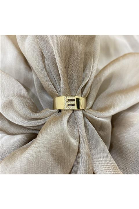 ÇGK KUYUMCULUK E Harf Altın Yüzük