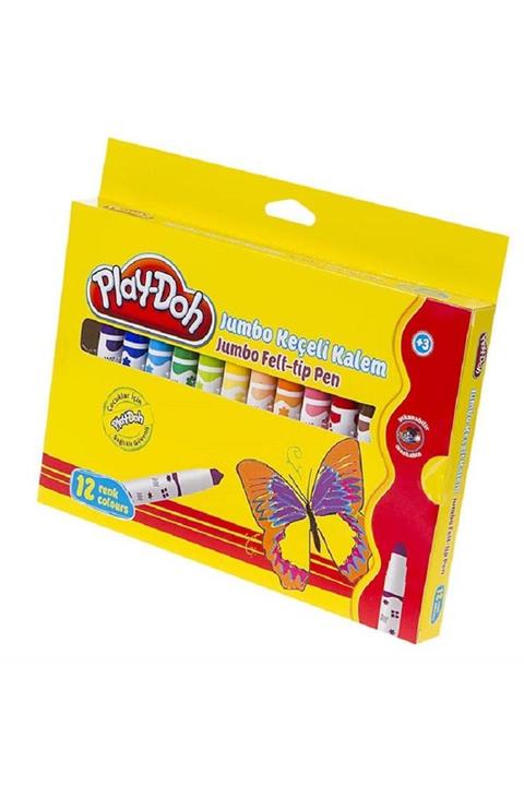 Play Doh Play-doh 12 Renk Jumbo Keçeli Kalem Ke010