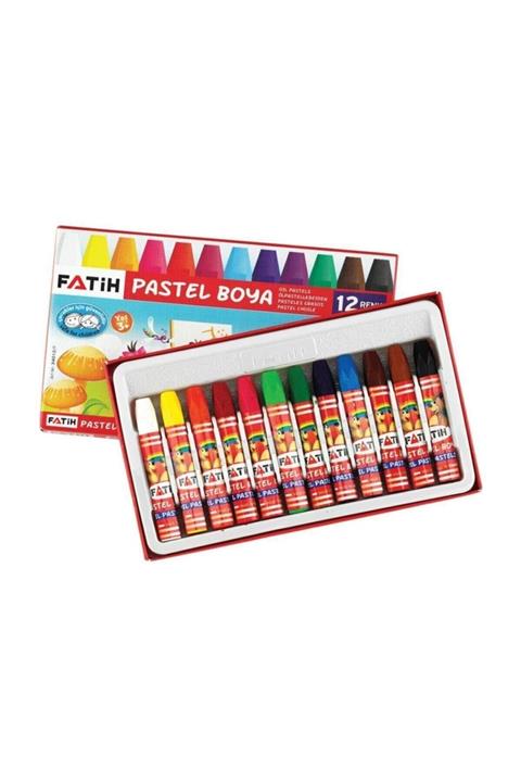 Fatih Pastel Boya Yeni Formül 12 Renk King Size