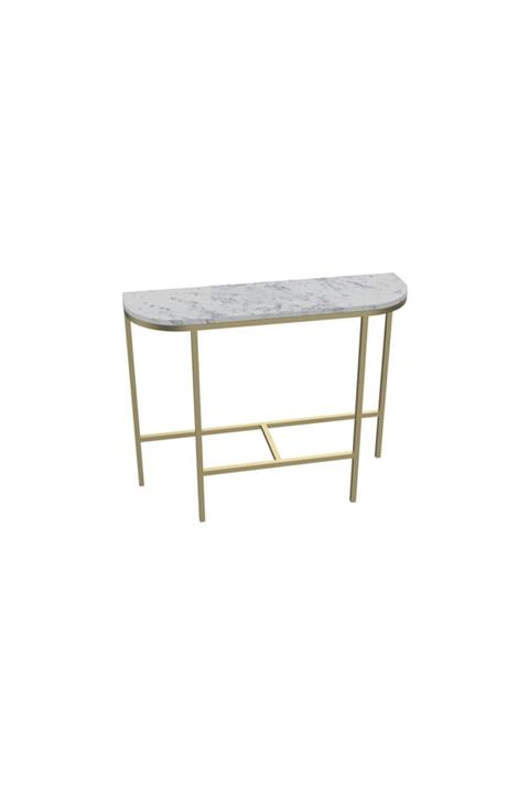 MAKSA Callisto 100cm Carrara White Satine Pirinç Konsol