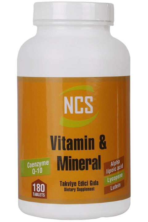 NCS Vitamin Mineral Multivitamin 180 Tablet Koenzim Destekli