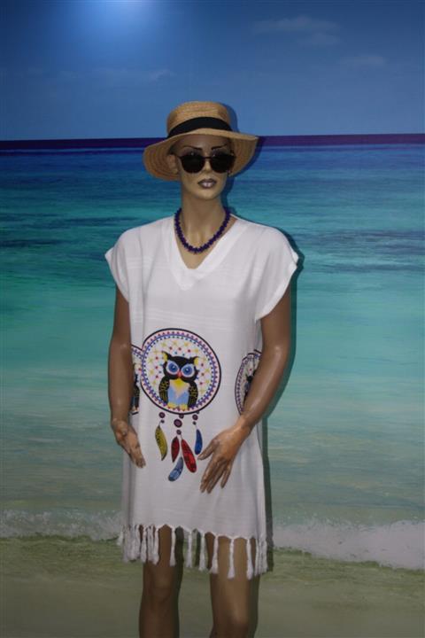 TARZ PEŞTEMAL Baykuş Desenli Peştemal Elbise