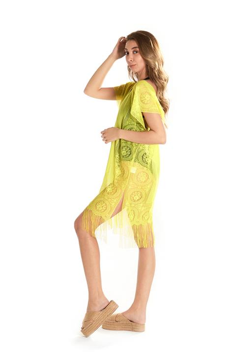 İngodi Diana Sarı Plaj Elbisesi - Deniz Elbisesi, Plaj Giyim Modeli Ing2118122010