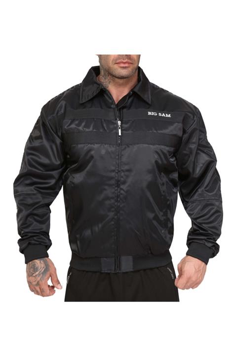 Big Sam Erkek Siyah Şeritli Pilot Mont 4043