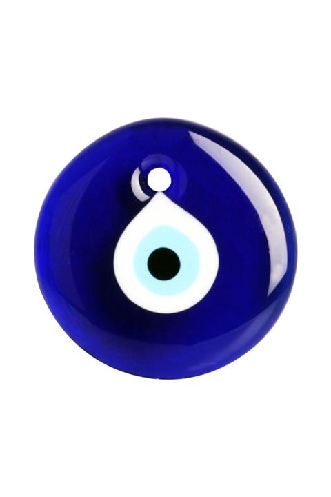 Lira Nazar Boncuğu Ağaç Süsleme Dekor Süsleme Cam Nazar Boncuğu Delikli Nazarlık No:4