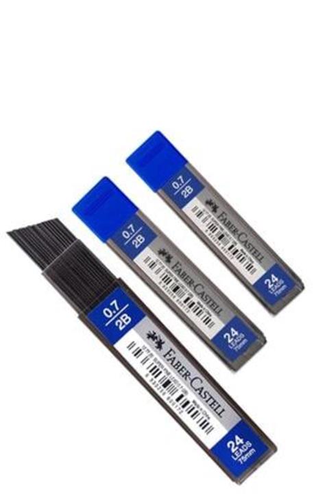 Faber Castell Super Fıne Kalem Ucu 0,7 2b 75 Mm Mavi Kutu 3 Adet