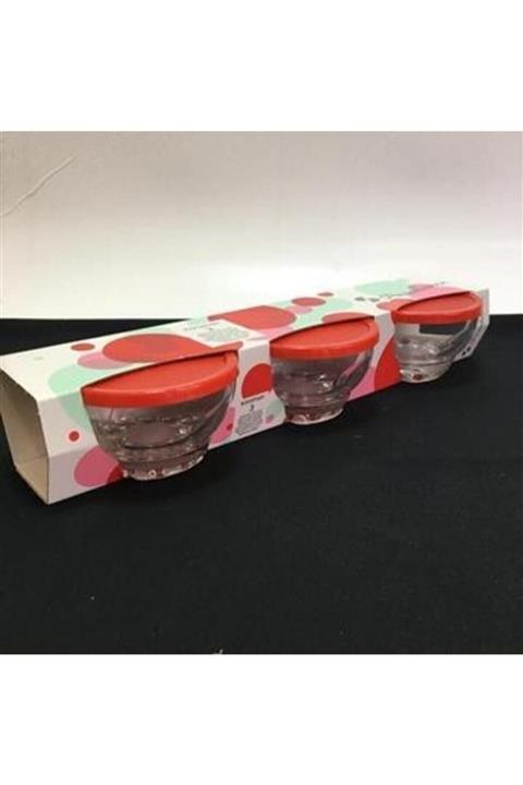 Paşabahçe 3'Lü Kapaklı Kase