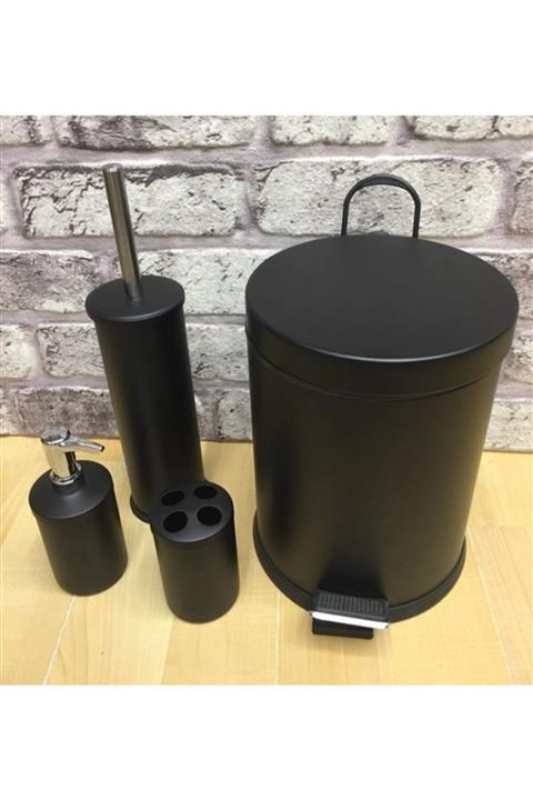 my wood Renkli Metal Banyo Seti 4'lü