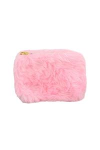 Pyrus Peluş Makyaj Çantası Pembe