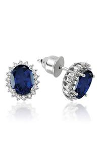 Emel Pırlanta 4.54 Ct. Pırlanta Safir Küpe