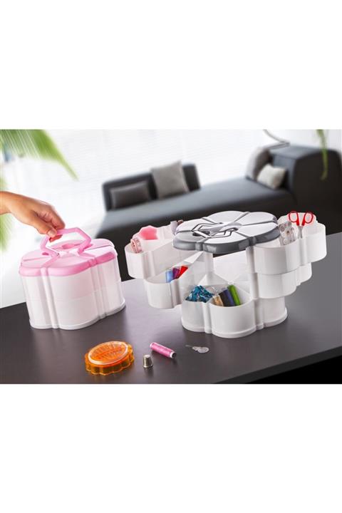 Alışverişhanem 2 Katlı Takı Makyaj Aksesuar Organizeri