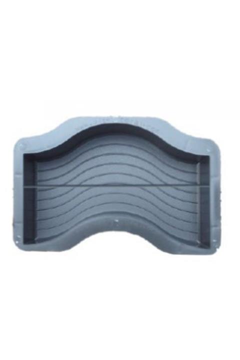 Sun Pigments Plastik Parke Taşı Kalıbı Tekli Dalga Yatay 1/2 (10 Adet)