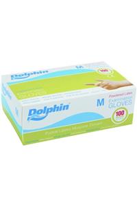 Dolphin Pudralı Lateks Eldiven 100 Lü Paket Orta Boy(m) Beden