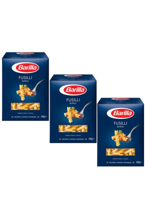 Barilla Burgu Makarna (fusilli) 500 Gr. X 3 Paket