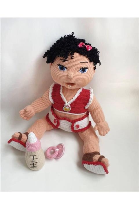 Surpie Shoes Güneş Bebek, Organik El Örmesi Amigurumu-i