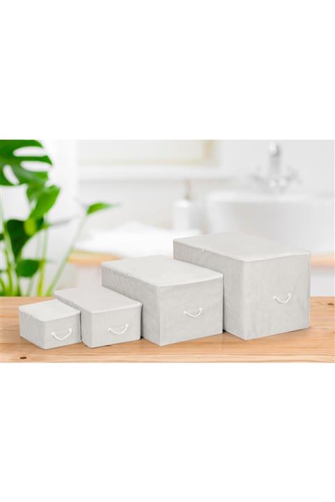 seçkin plastik Gri Renk Hurç Seti 4'lü