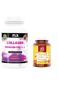 FLX Vitamin C Çinko Propolis 60 Tablet Collagen Tip 1-2-3 180 Tablet