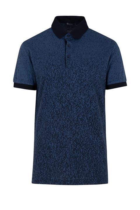 Hatemoğlu Indigo Baskılı Polo Yaka Tişört