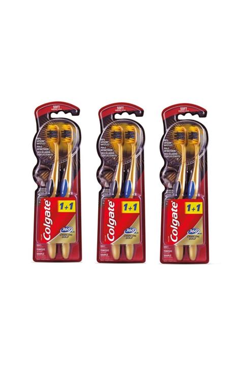 Colgate Yumuşak Diş Fırçası 360 Gold 3 X 2 Adet