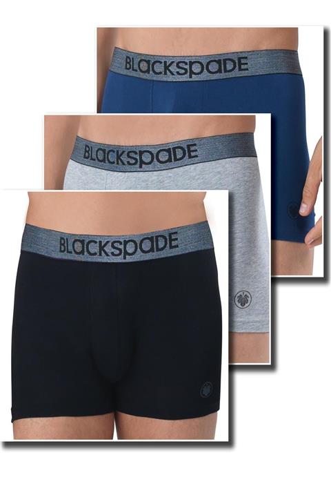 Blackspade Erkek Siyah Düz Boxer 9472