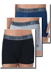 Blackspade Erkek Siyah Düz Boxer 9472