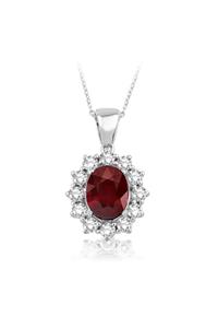 Emel Pırlanta 3.23 Ct. Pırlanta Yakut Kolye