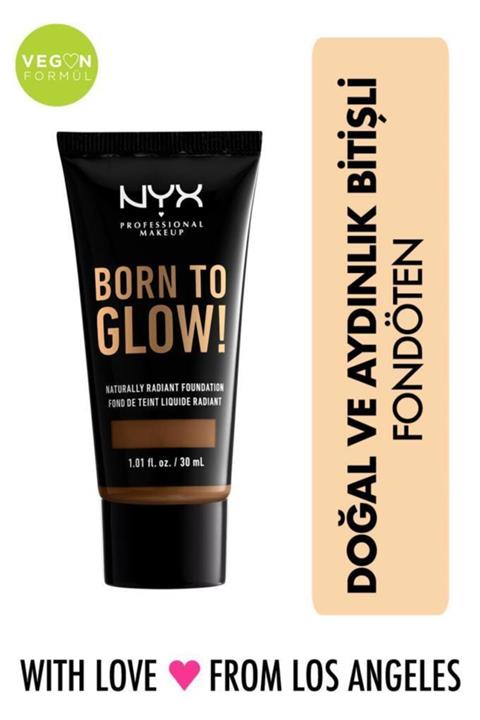NYX Professional Makeup Fondöten - Born To Glow! Naturally Radiant Foundation 19 Mocha 800897190620