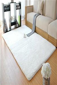 ALgorand Home Kaymaz Taban Kesme Peluş Yolluk Post Yolluk Beyaz